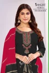 Vedika Vol 1 By Sangeet Roman Silk Kurti With Bottom Dupatta 